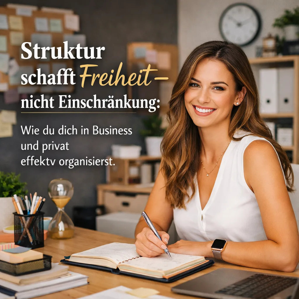 Struktur schafft Freiheit – nicht Einschränkung: Wie du dich in Business und privat effektiv organisierst