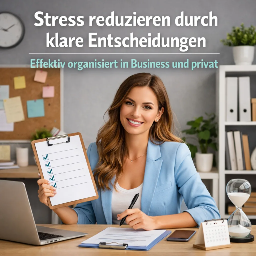 Stress reduzieren durch klare Entscheidungen – effektiv organisiert in Business und privat