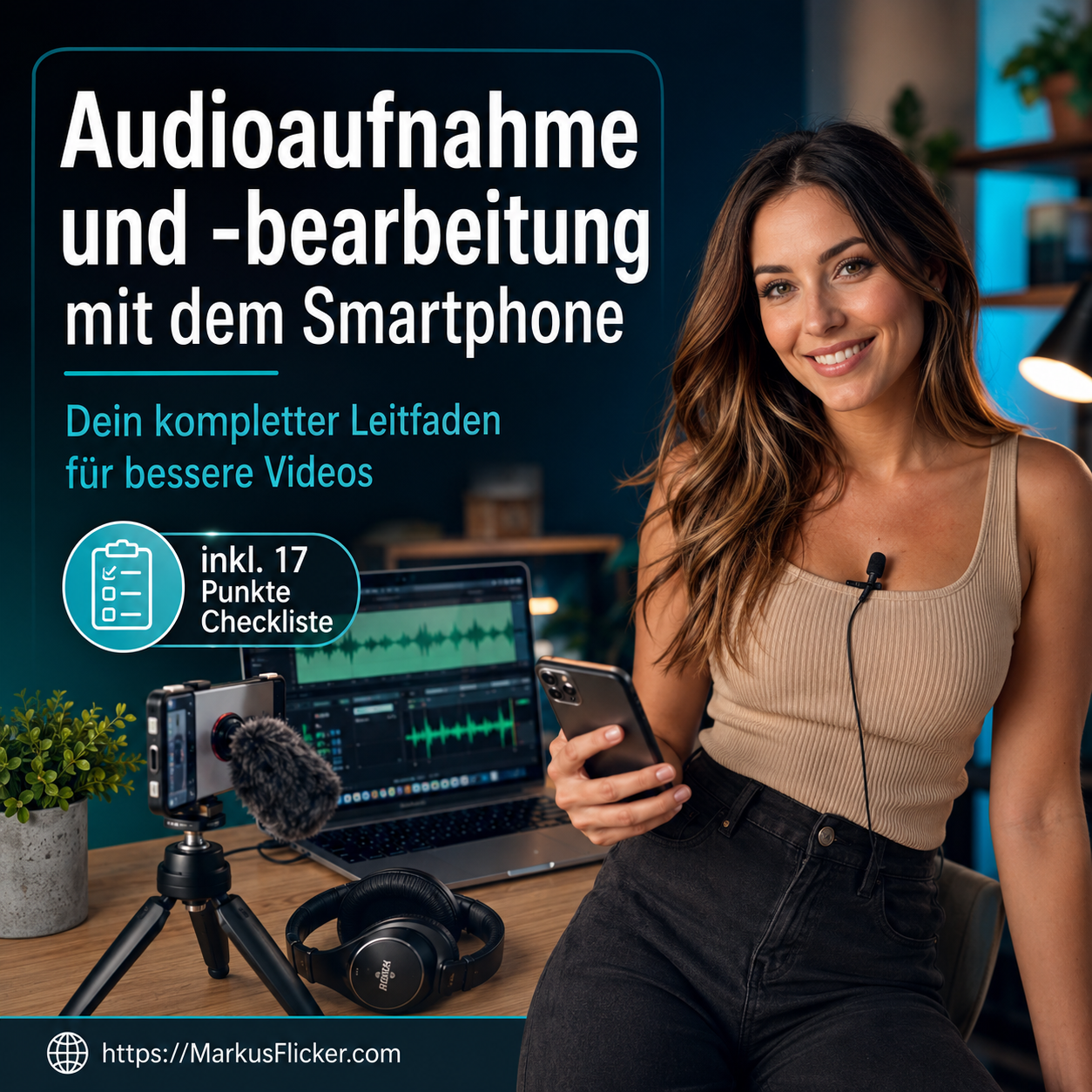 Audioaufnahme und -bearbeitung mit dem Smartphone – Dein kompletter Leitfaden für bessere Videos inkl. 17 Punkte Checkliste Audioaufnahme und -bearbeitung mit dem Smartphone – Dein kompletter Leitfaden für bessere Videos inkl. 17 Punkte Checkliste