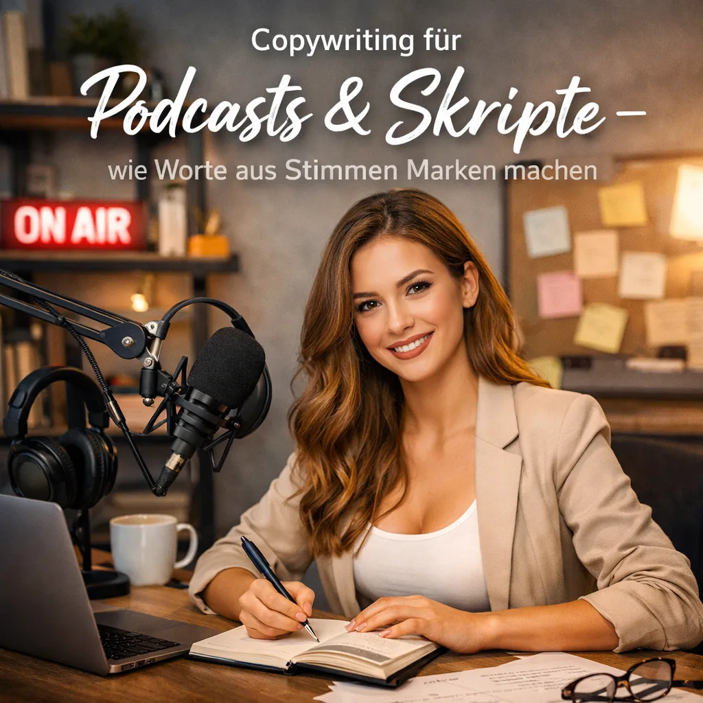 Copywriting für Podcasts & Skripte – wie Worte aus Stimmen Marken machen Copywriting für Podcasts & Skripte – wie Worte aus Stimmen Marken machen