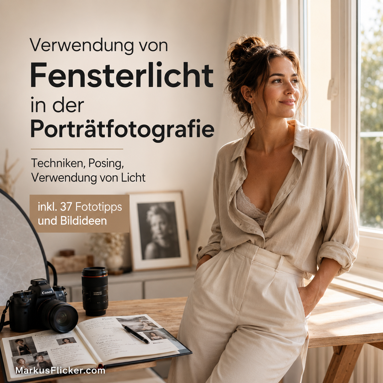 Verwendung von Fensterlicht in der Porträtfotografie: Techniken, Posing, Verwendung von Licht inkl. 37 Fototipps und Bildideen