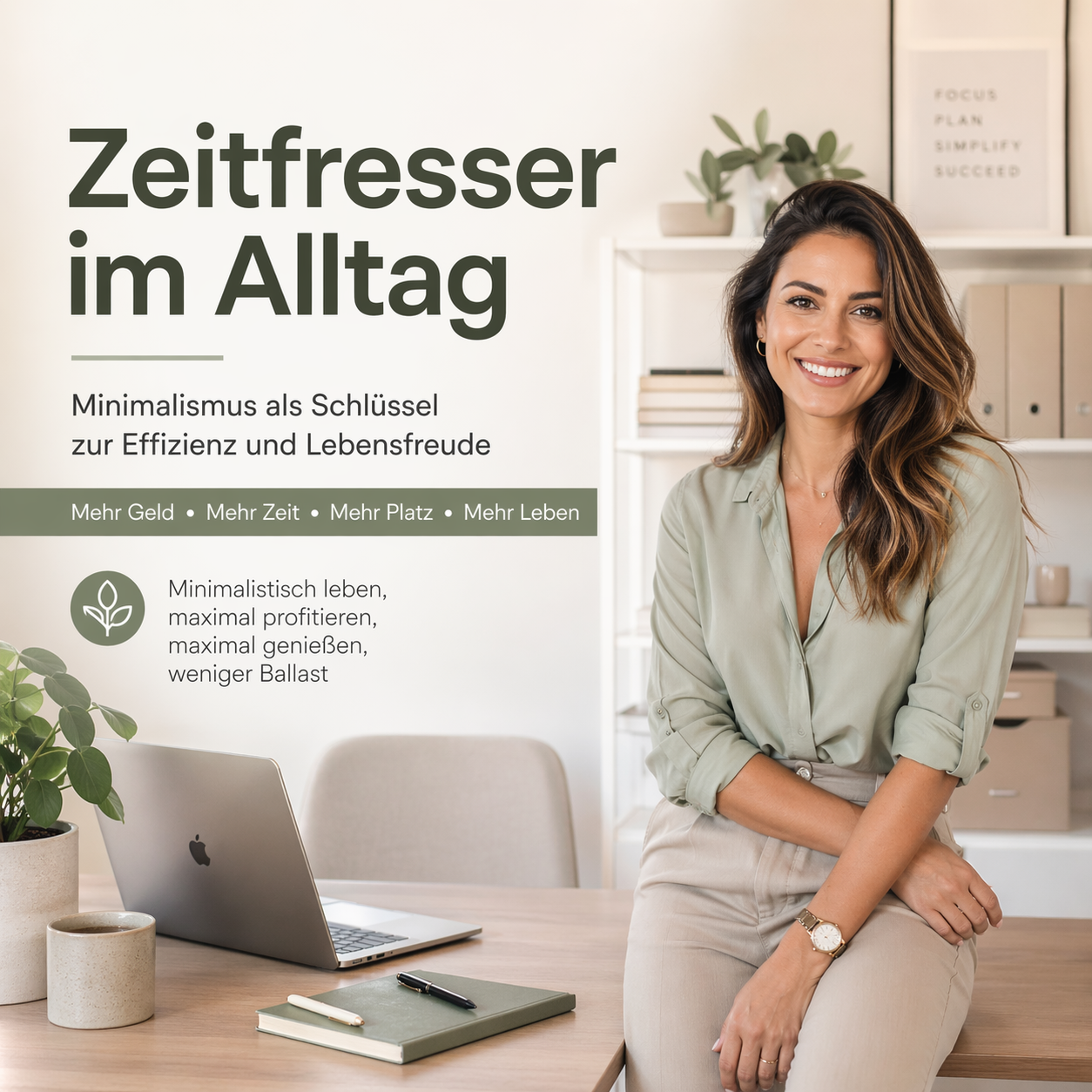 Zeitfresser im Alltag: Minimalismus als Schlüssel zur Effizienz und Lebensfreude. Minimalismus Mehr Geld Mehr Zeit Mehr Platz Mehr Leben: Minimalistisch leben, maximal profitieren, maximal genießen, weniger Ballast