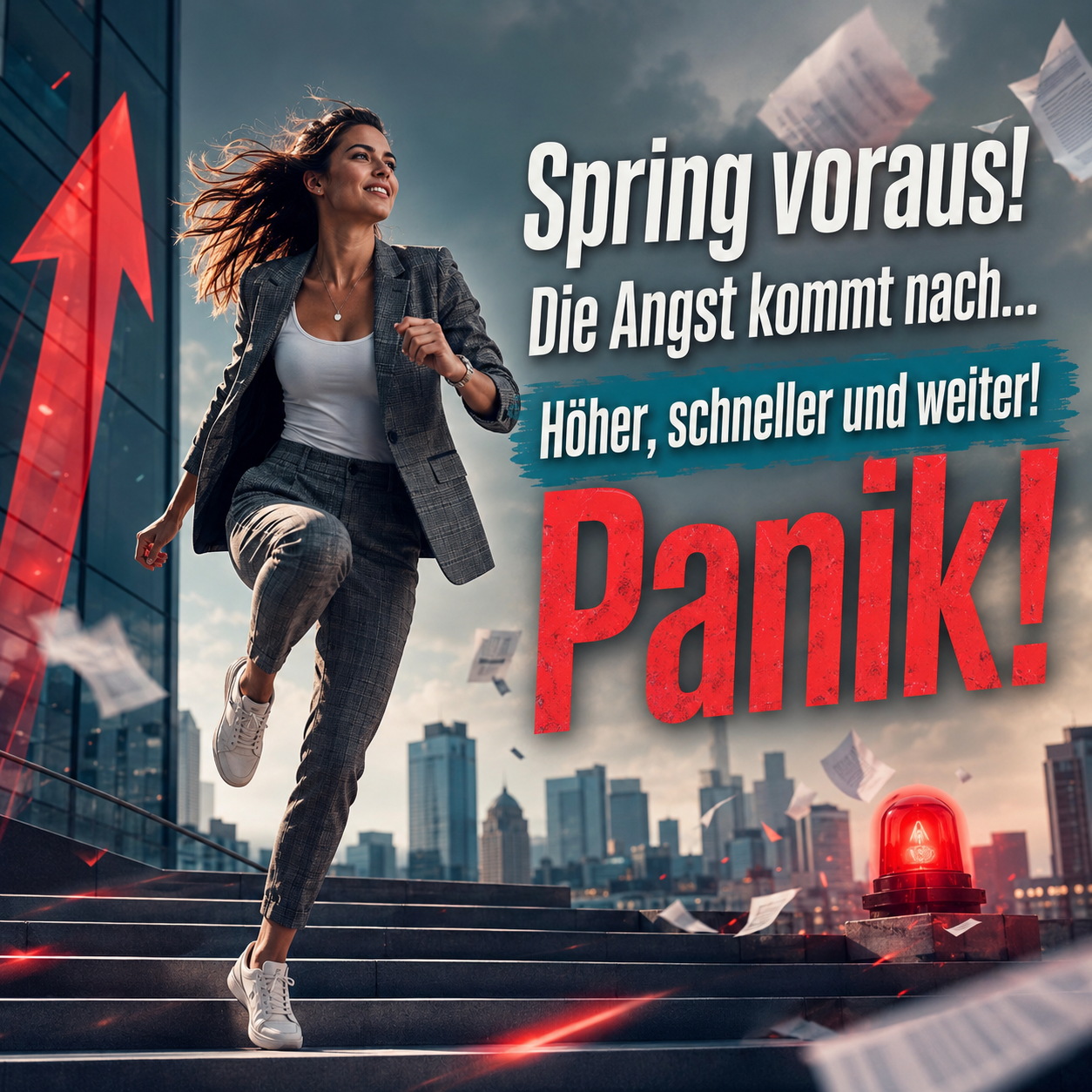 Mehr über den Artikel erfahren Spring voraus! Die Angst kommt nach… Höher, schneller und weiter! Panik!