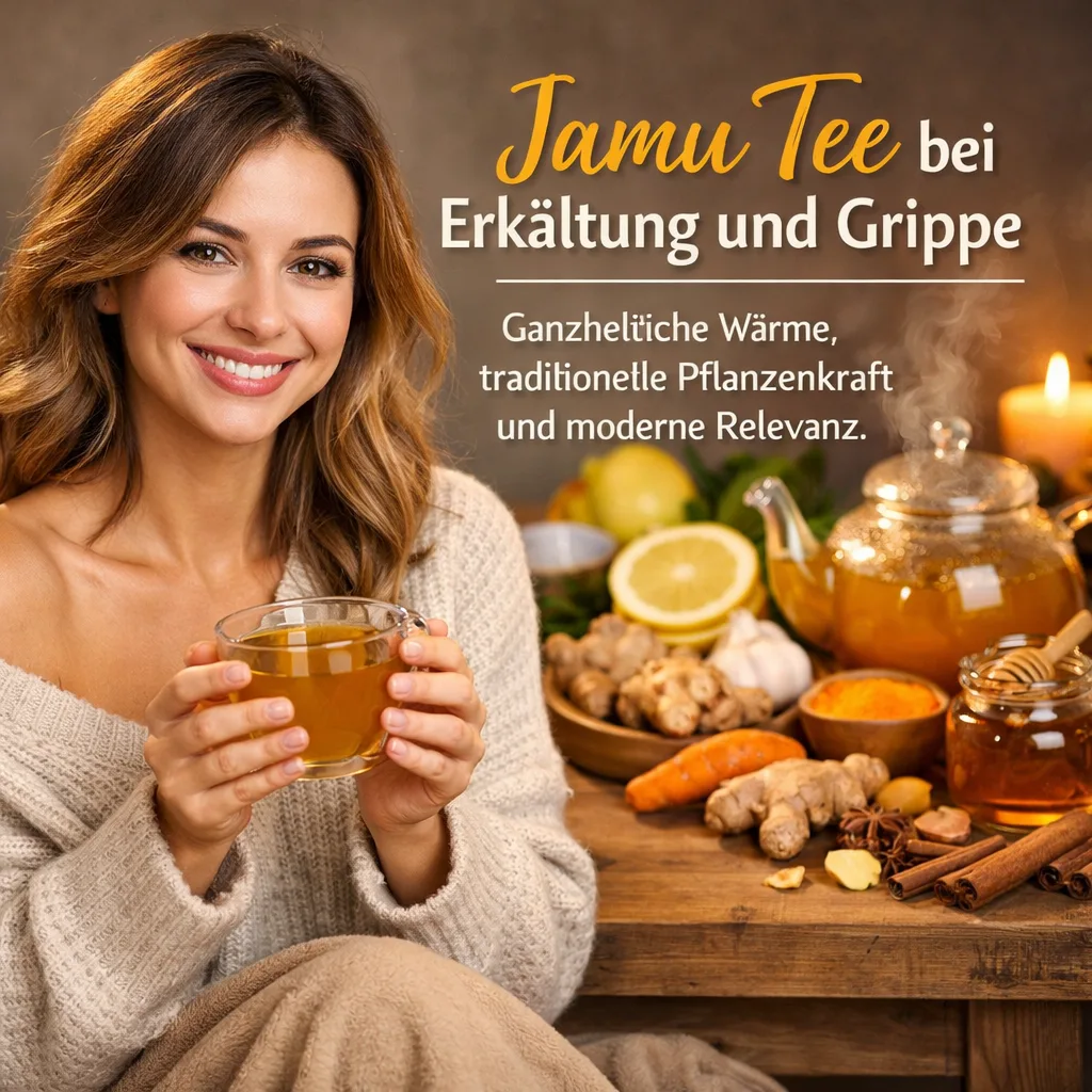Mehr über den Artikel erfahren Jamu Tee bei Erkältung und Grippe – ganzheitliche Wärme, traditionelle Pflanzenkraft und moderne Relevanz