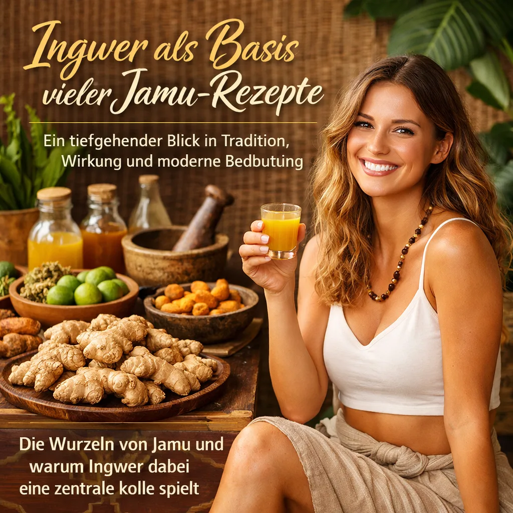 Mehr über den Artikel erfahren Ingwer als Basis vieler Jamu-Rezepte – ein tiefgehender Blick in Tradition, Wirkung und moderne Bedeutung. Die Wurzeln von Jamu und warum Ingwer dabei eine zentrale Rolle spielt