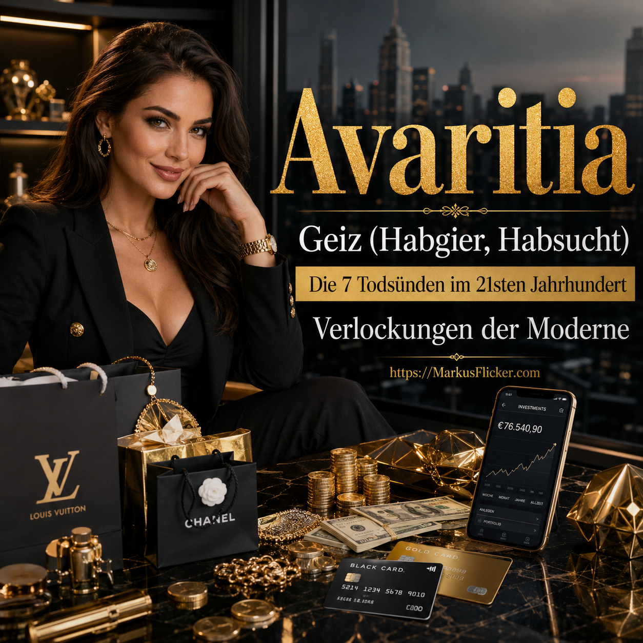 Avaritia Geiz (Habgier, Habsucht) Die 7 Todsünden im 21sten Jahrhundert - Verlockungen der Moderne