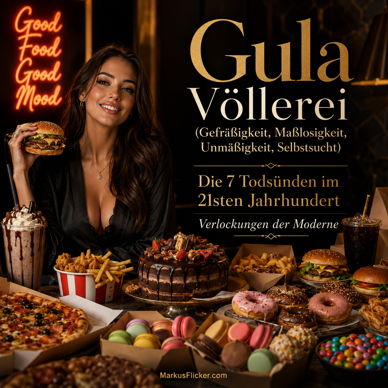 Gula Völlerei (Gefräßigkeit, Maßlosigkeit, Unmäßigkeit, Selbstsucht) Die 7 Todsünden im 21sten Jahrhundert - Verlockungen der Moderne