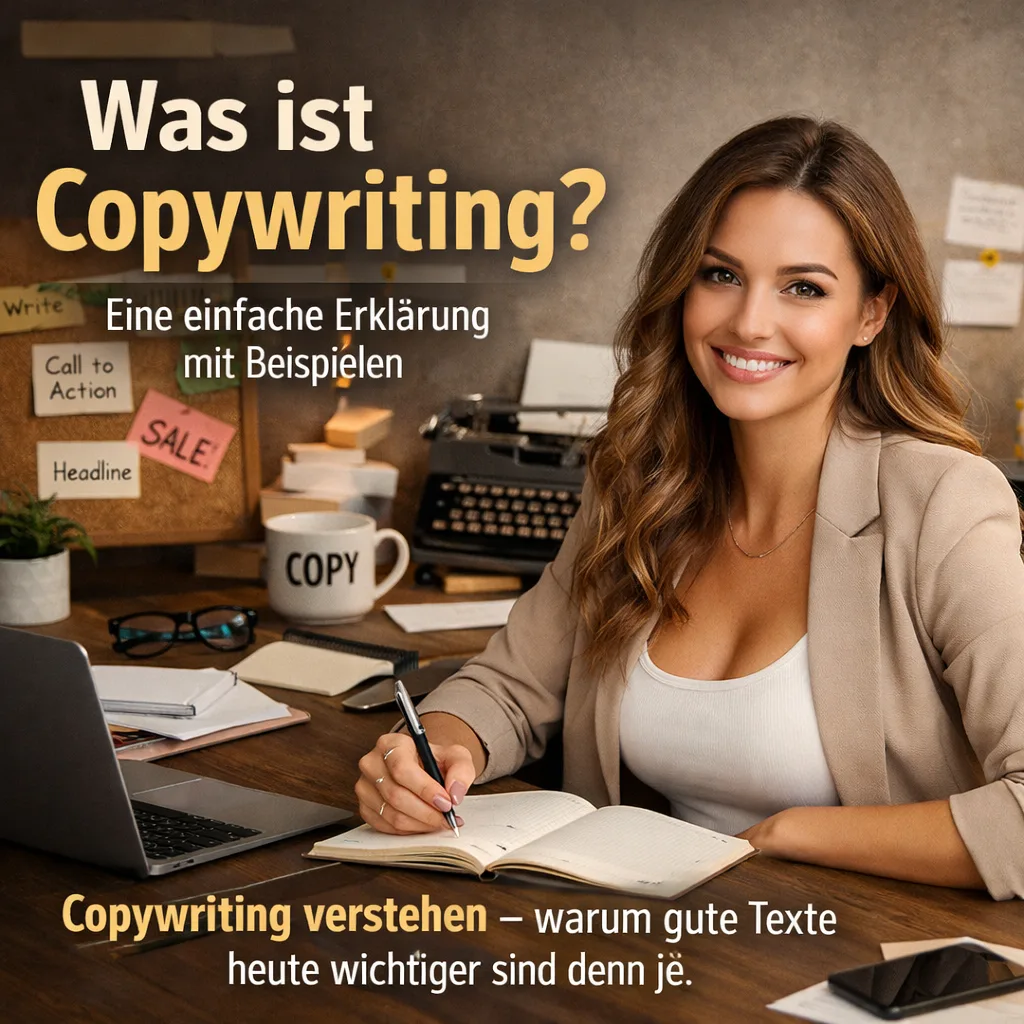 Mehr über den Artikel erfahren Was ist Copywriting? Eine einfache Erklärung mit Beispielen. Copywriting verstehen – warum gute Texte heute wichtiger sind denn je