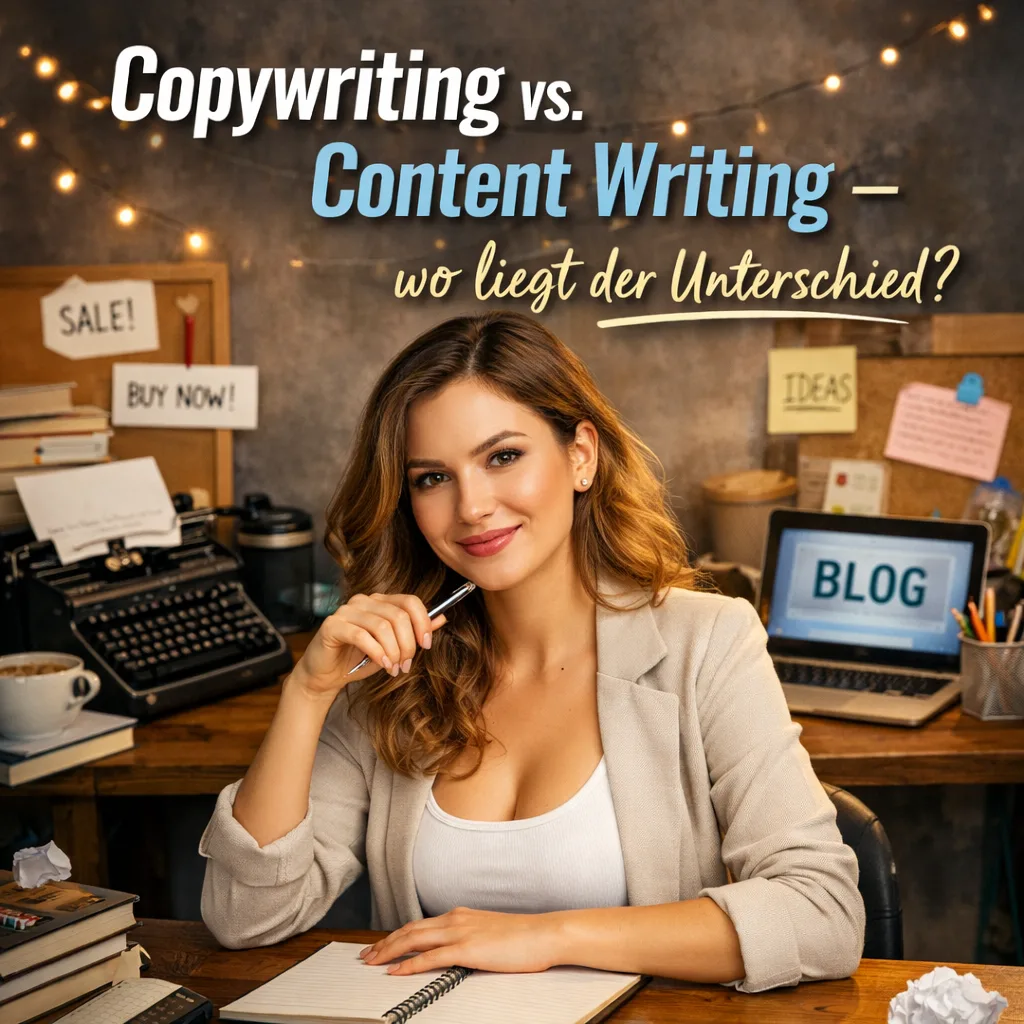 Copywriting vs. Content Writing – wo liegt der Unterschied?