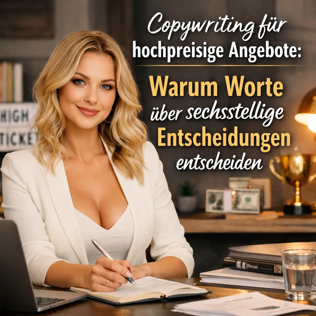 Copywriting für hochpreisige Angebote: Warum Worte über sechsstellige Entscheidungen entscheiden