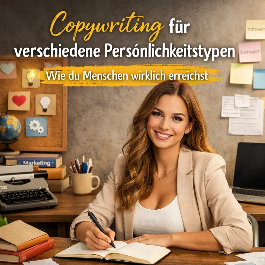 Copywriting für verschiedene Persönlichkeitstypen – wie du Menschen wirklich erreichst