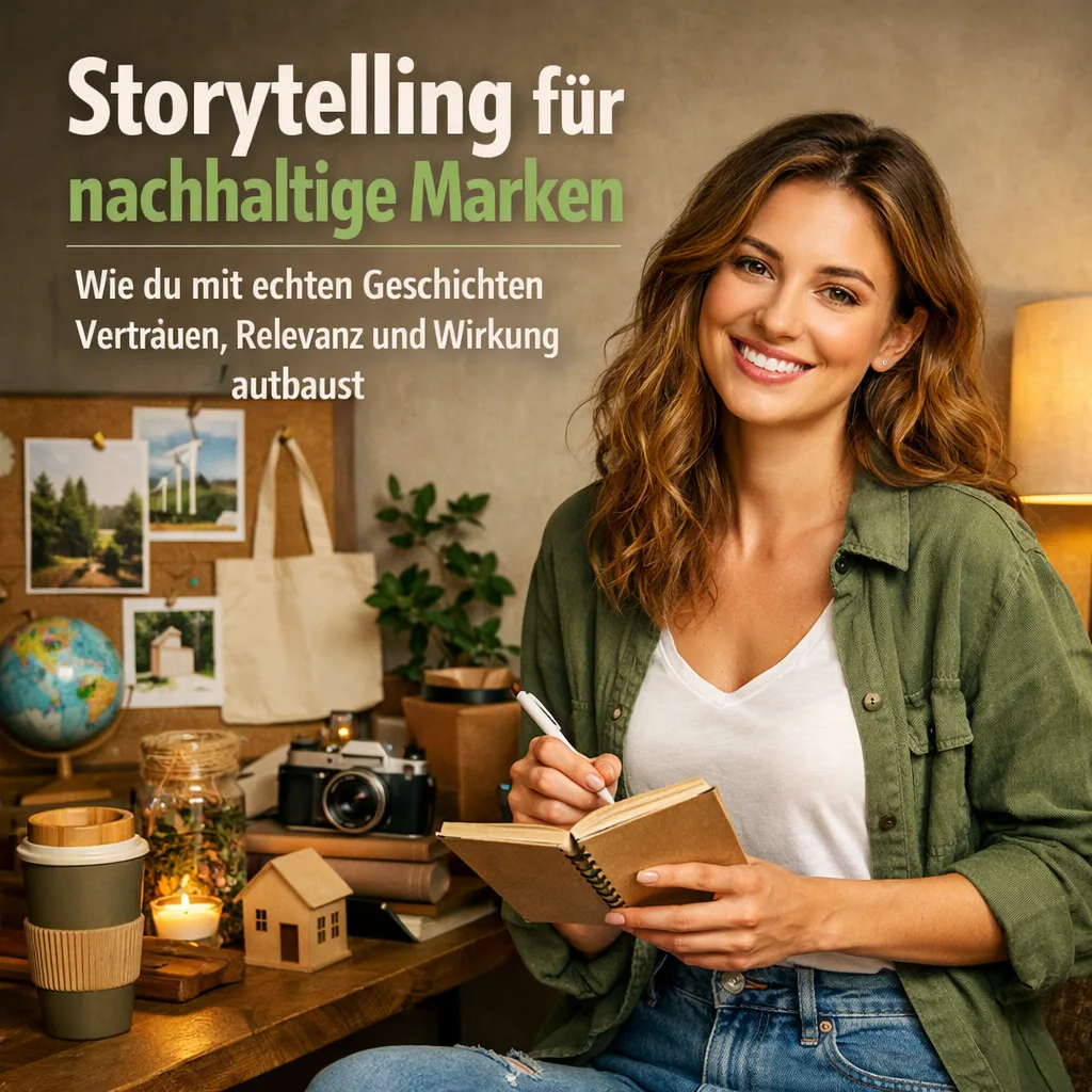 Mehr über den Artikel erfahren Storytelling für nachhaltige Marken – wie du mit echten Geschichten Vertrauen, Relevanz und Wirkung aufbaust