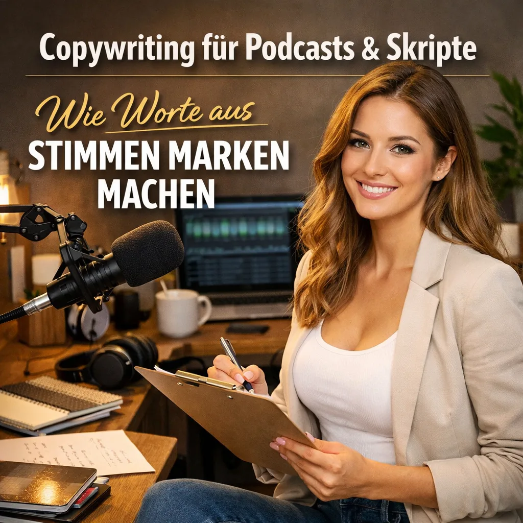 Mehr über den Artikel erfahren Copywriting für Podcasts & Skripte – wie Worte aus Stimmen Marken machen