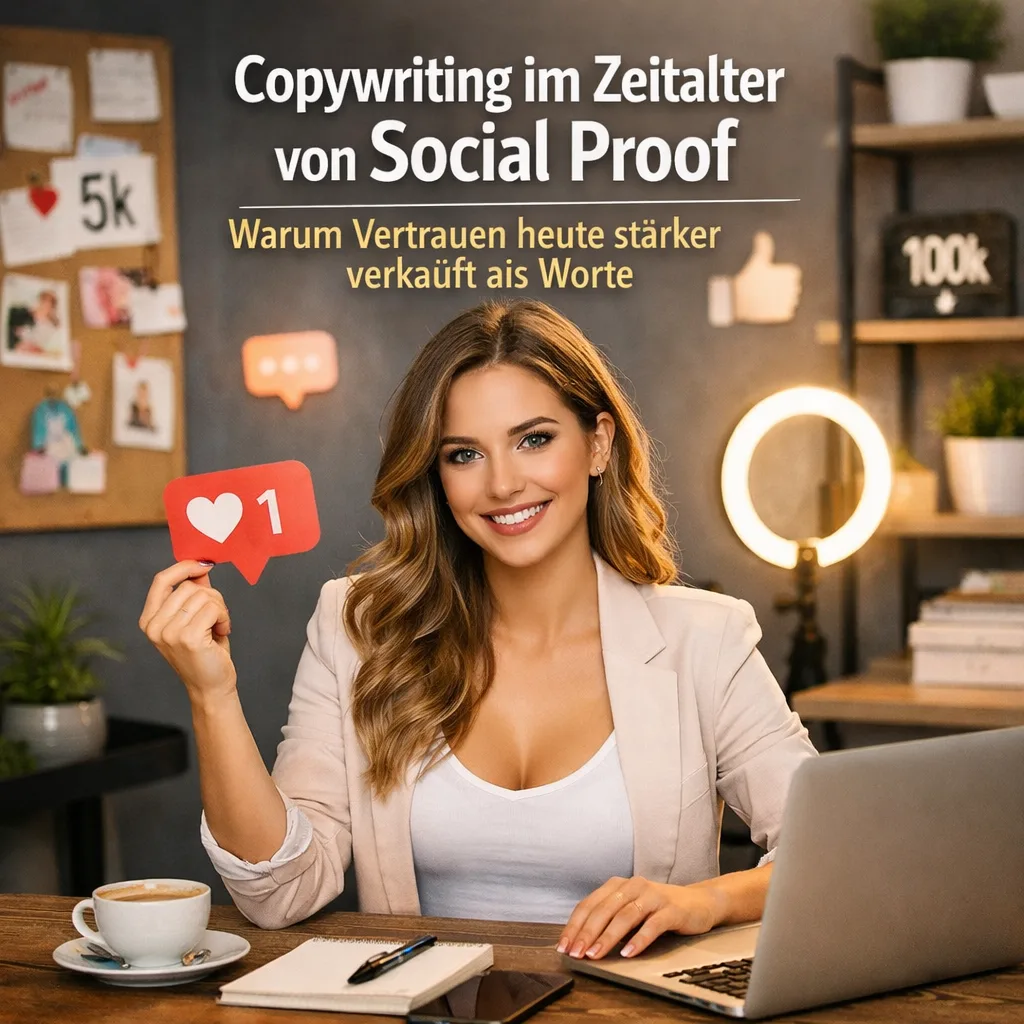 Mehr über den Artikel erfahren Copywriting im Zeitalter von Social Proof – Warum Vertrauen heute stärker verkauft als Worte