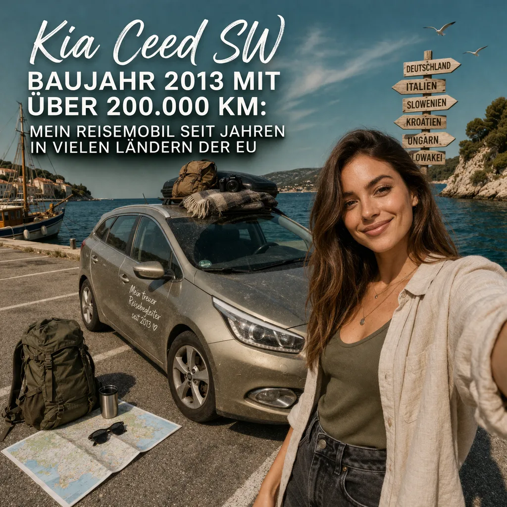 Kia Ceed SW Baujahr 2013 mit über 200.000 km: Mein Reisemobil seit Jahren in vielen Ländern der EU