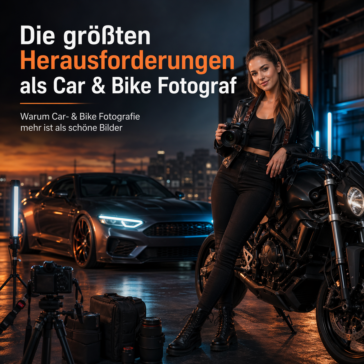 Die größten Herausforderungen als Car & Bike Fotograf. Warum Car- & Bike Fotografie mehr ist als schöne Bilder