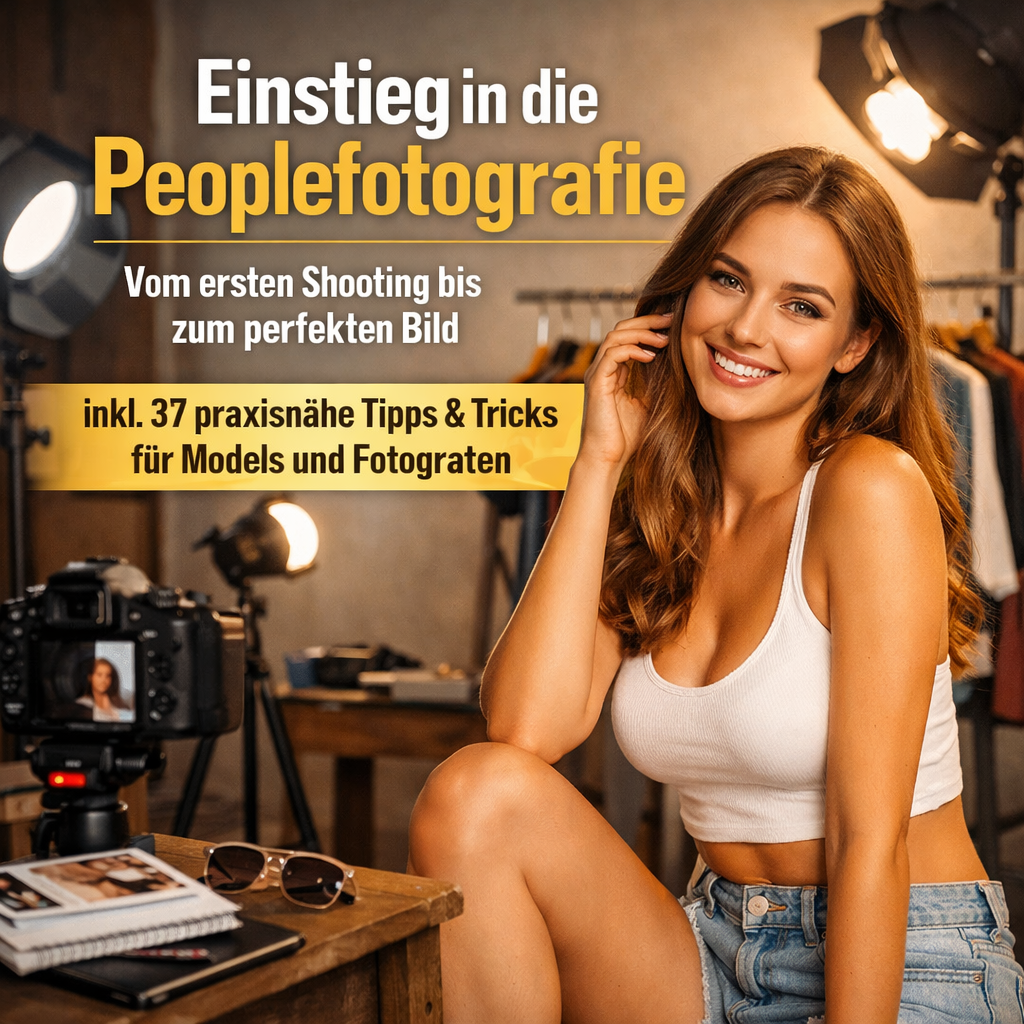 Mehr über den Artikel erfahren Einstieg in die Peoplefotografie – Vom ersten Shooting bis zum perfekten Bild inkl. 37 praxisnahe Tipps & Tricks für Models und Fotografen