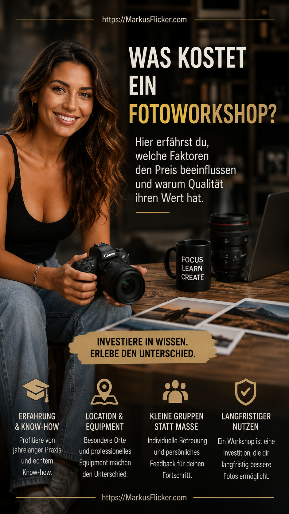 Was kostet ein Fotoworkshop – und was ist er dir wirklich wert? 5 Ideen für deine persönliche Weiterentwicklung Was kostet ein Fotoworkshop – und was ist er dir wirklich wert? 5 Ideen für deine persönliche Weiterentwicklung