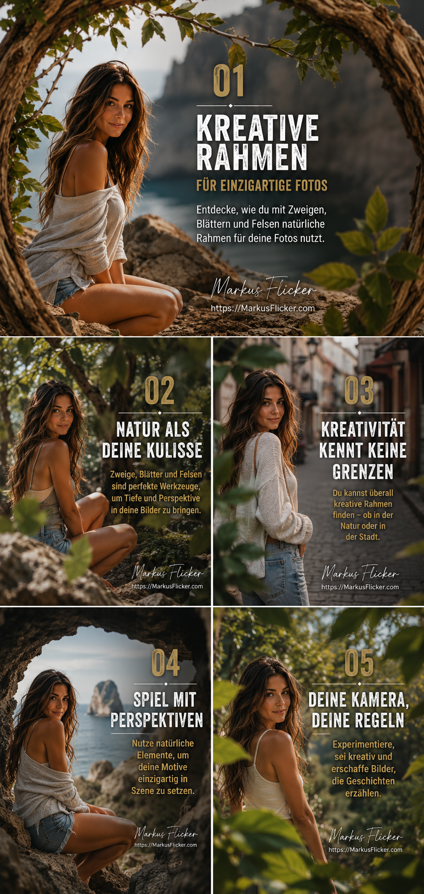 Kreative Rahmen: Zweige, Blätter und Felsen für DIY Fotografie inkl. 12 Punkte Checkliste Kreative Rahmen: Zweige, Blätter und Felsen für DIY Fotografie. Kreative DIY-Fotografie – Zuhause, in der Stadt und in der Natur