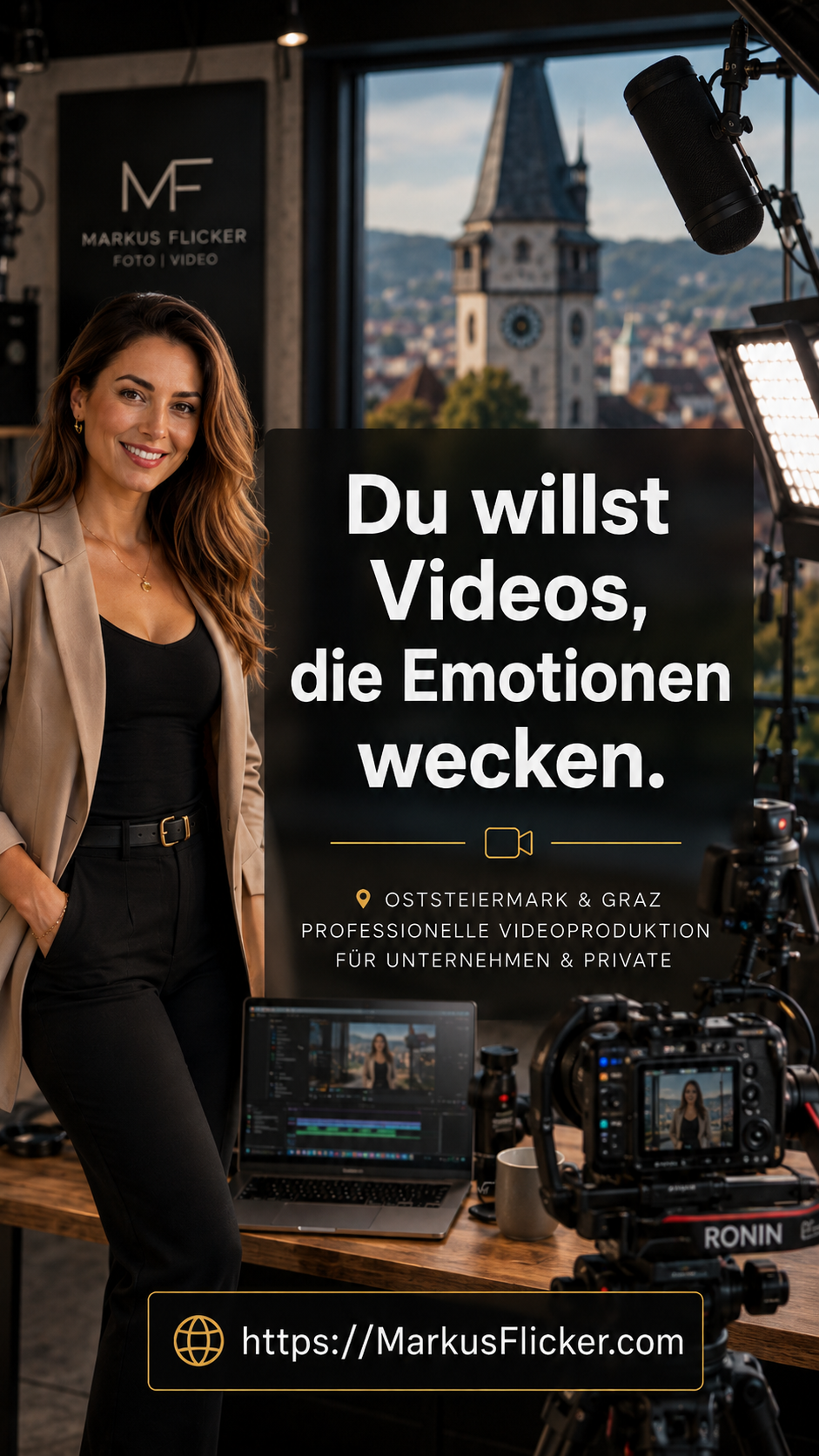 Professionelle Foto- und Videoproduktion für Unternehmen und Privatkunden in der Oststeiermark & Graz Professionelle Foto- und Videoproduktion für Unternehmen und Privatkunden in der Oststeiermark & Graz