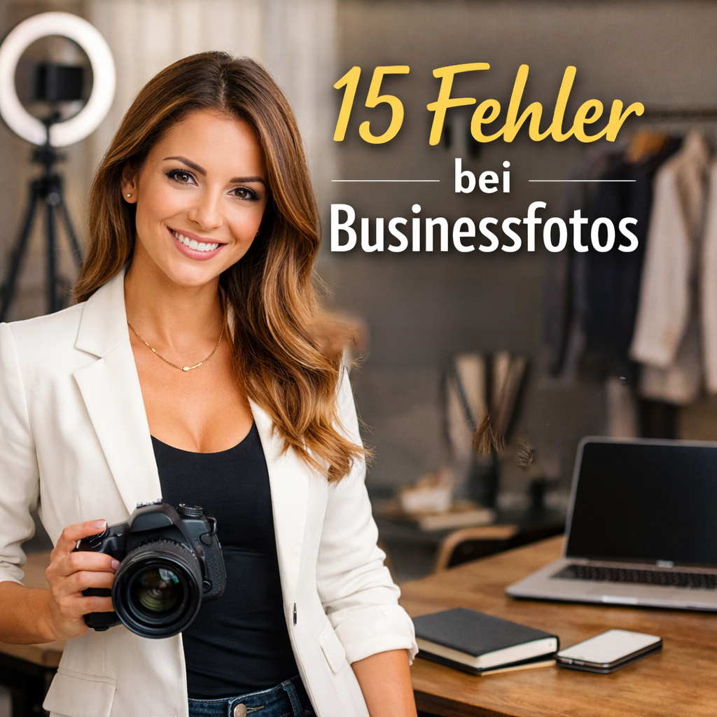 Mehr über den Artikel erfahren 15 Fehler bei Businessfotos – und wie du mit professionellen Bildern Vertrauen, Kompetenz und Persönlichkeit ausstrahlst