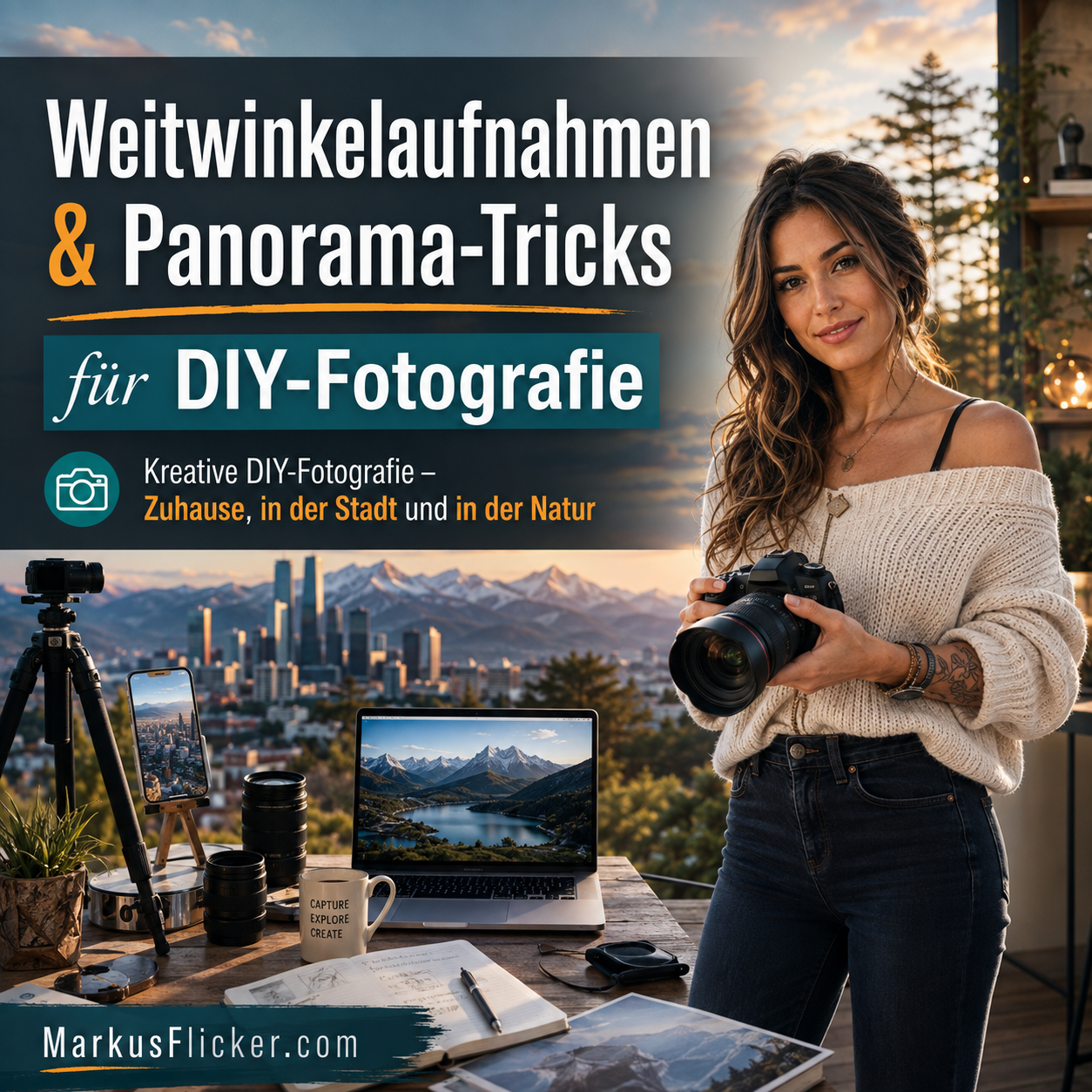 Weitwinkelaufnahmen und Panorama Tricks für DIY Fotografie. Kreative DIY-Fotografie – Zuhause, in der Stadt und in der Natur Weitwinkelaufnahmen und Panorama Tricks für DIY Fotografie. Kreative DIY-Fotografie – Zuhause, in der Stadt und in der Natur