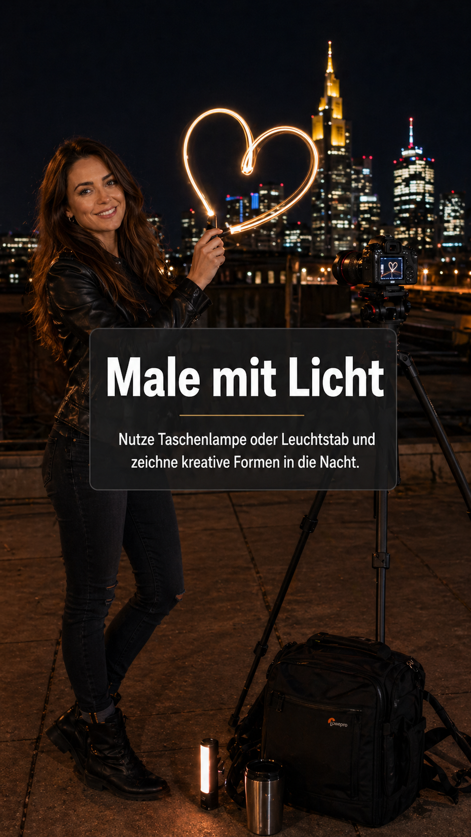 Langzeitbelichtungen bei Nacht: Lichter und Bewegung für DIY Fotografie. Kreative DIY-Fotografie – Zuhause, in der Stadt und in der Natur