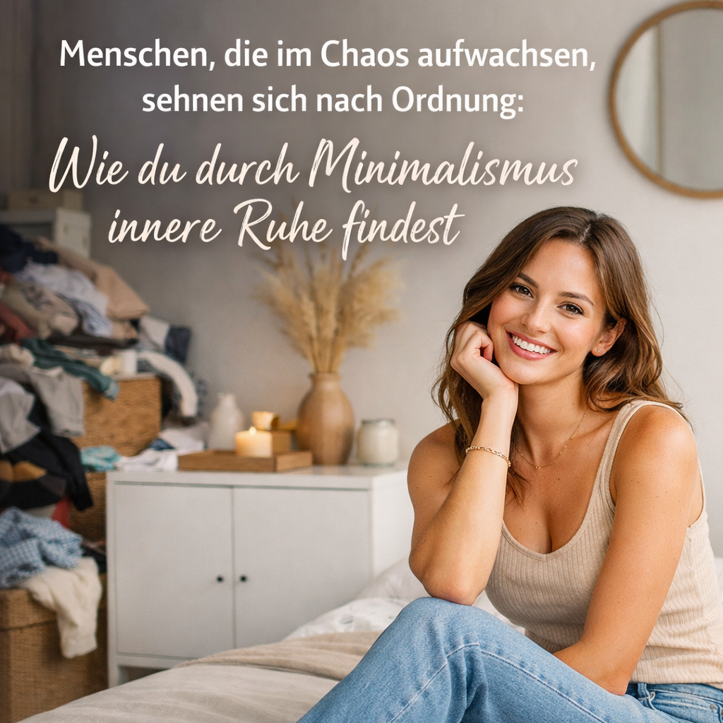 Du betrachtest gerade Menschen, die im Chaos aufwachsen, sehnen sich nach Ordnung: Wie du durch Minimalismus innere Ruhe findest