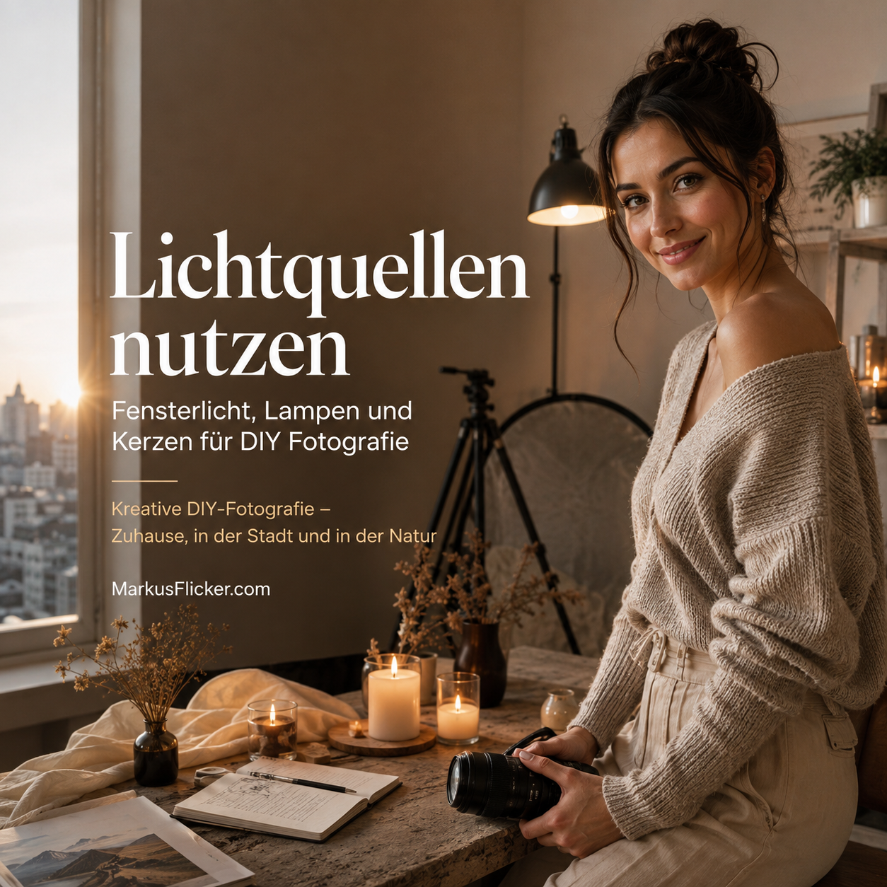 Lichtquellen nutzen: Fensterlicht, Lampen und Kerzen für DIY Fotografie. Kreative DIY-Fotografie – Zuhause, in der Stadt und in der Natur Lichtquellen nutzen: Fensterlicht, Lampen und Kerzen für DIY Fotografie. Kreative DIY-Fotografie – Zuhause, in der Stadt und in der Natur