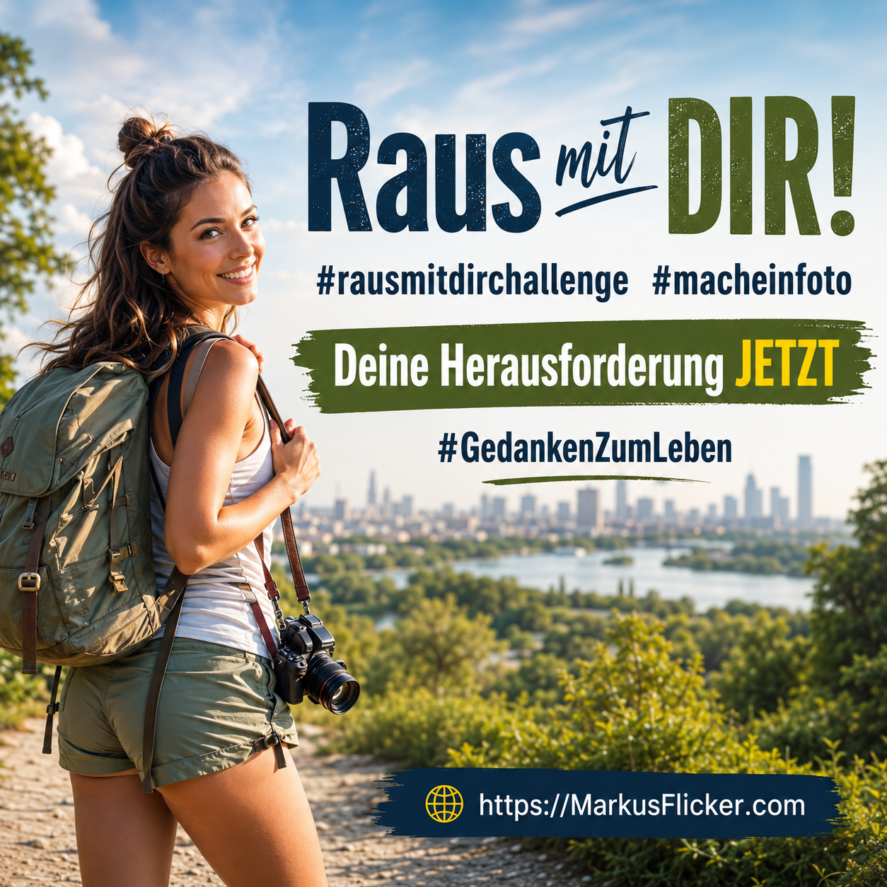 Raus mit DIR! #rausmitdirchallenge #macheinfoto Deine Herausforderung JETZT #GedankenZumLeben