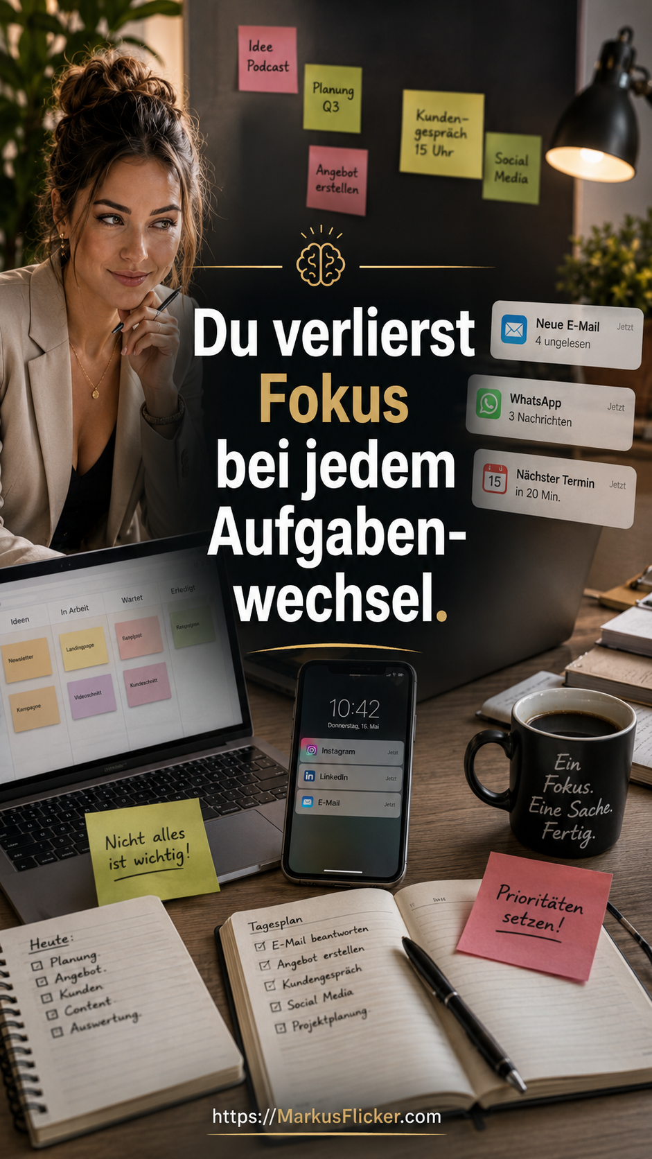 Multitasking: Warum es dich Effektivität kostet und wie du dich in Business und privat wirklich effektiv organisierst Multitasking: Warum es dich Effektivität kostet und wie du dich in Business und privat wirklich effektiv organisierst
