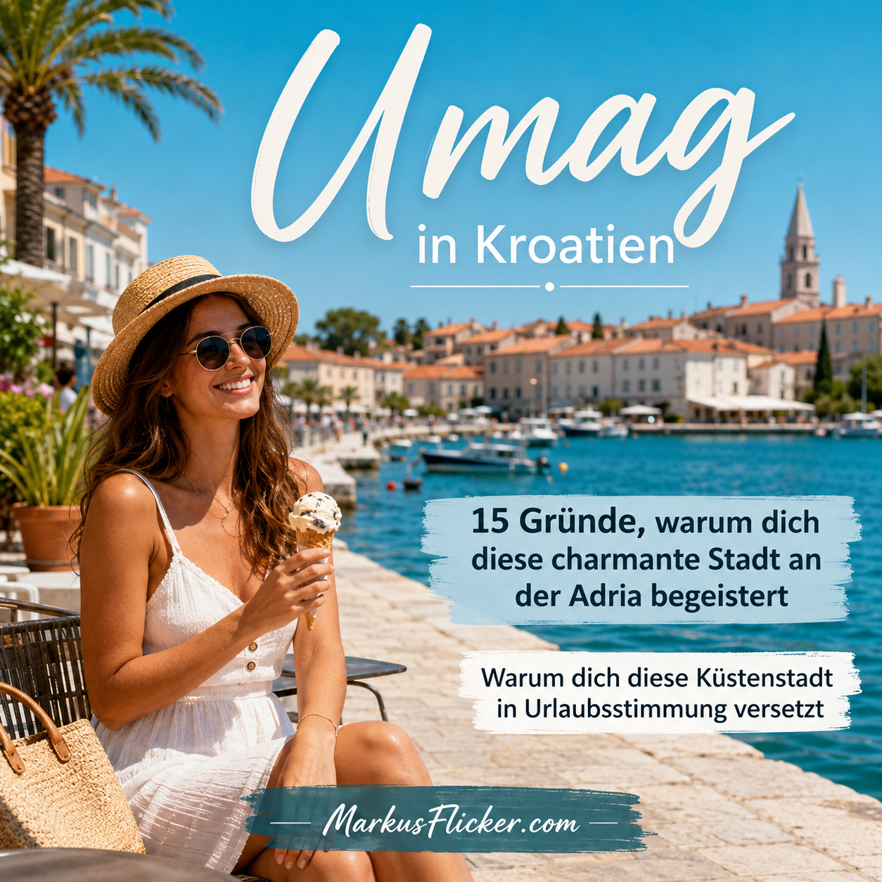 Mehr über den Artikel erfahren Umag in Kroatien: 15 Gründe, warum dich diese charmante Stadt an der Adria begeistert: Warum dich diese Küstenstadt in Urlaubsstimmung versetzt