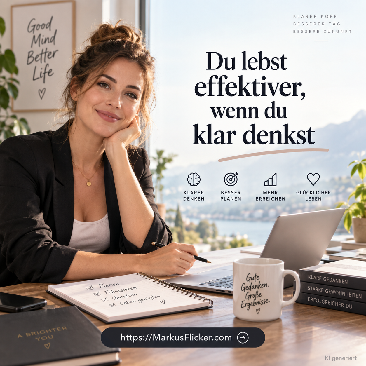Effektiver leben beginnt im Kopf Effektiver leben beginnt im Kopf