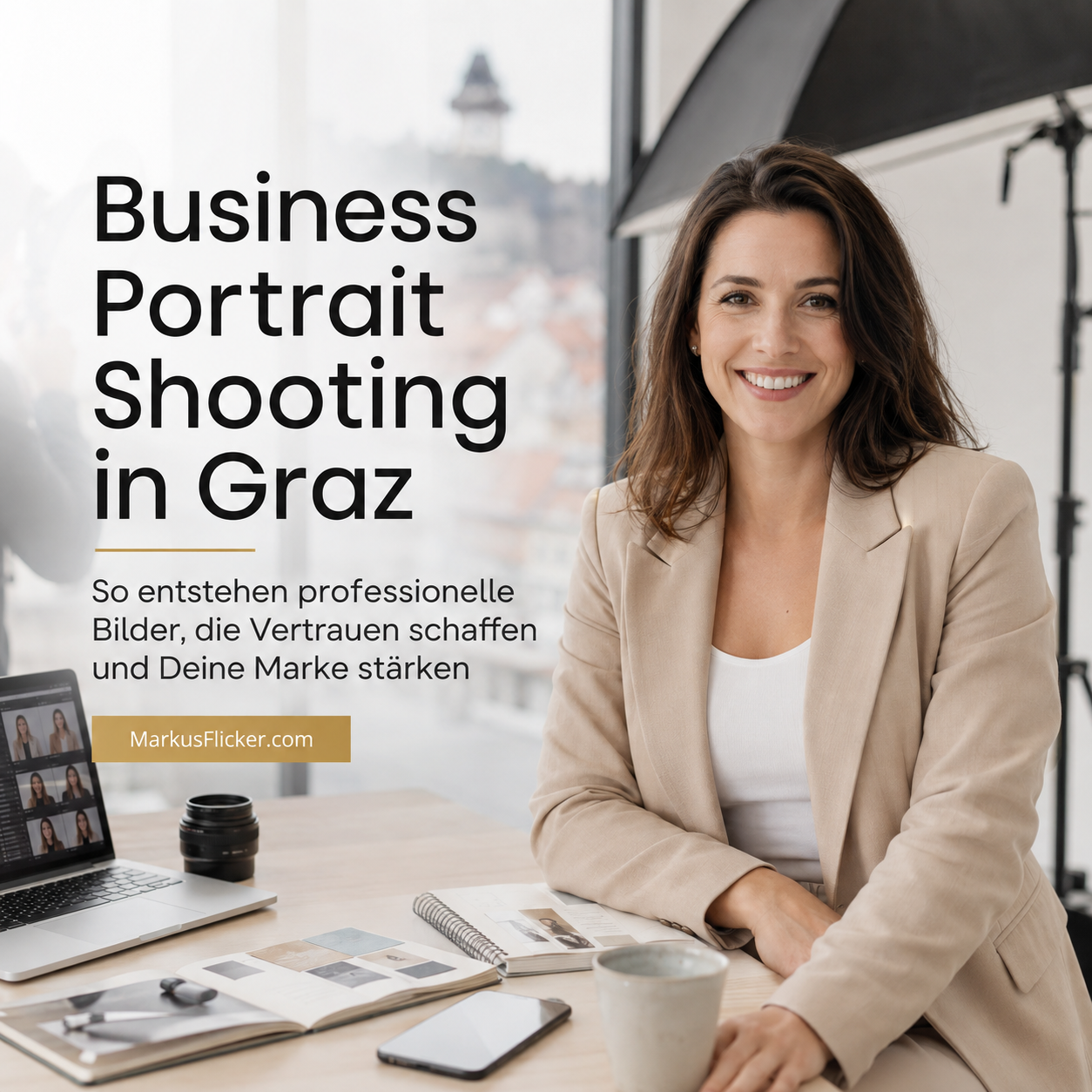 Business Portrait Shooting in Graz: So entstehen professionelle Bilder, die Vertrauen schaffen und Deine Marke stärken