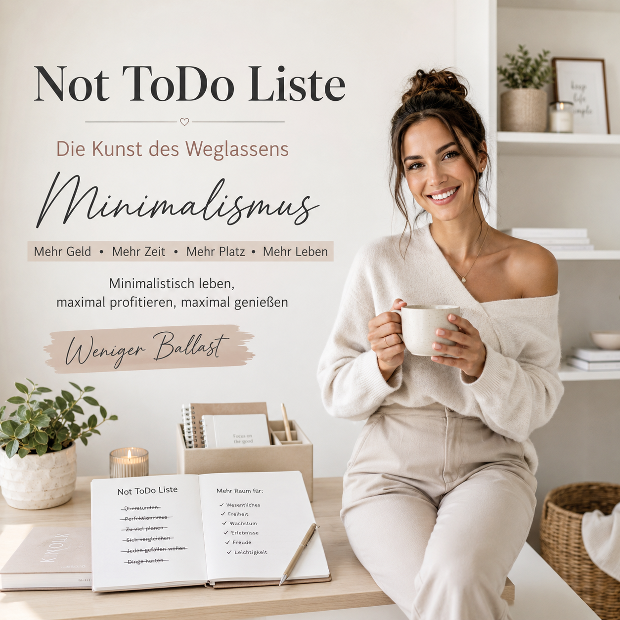 Not ToDo Liste. Die Kunst des Weglassens. Minimalismus. Mehr Geld Mehr Zeit Mehr Platz Mehr Leben: Minimalistisch leben, maximal profitieren, maximal genießen, weniger Ballast