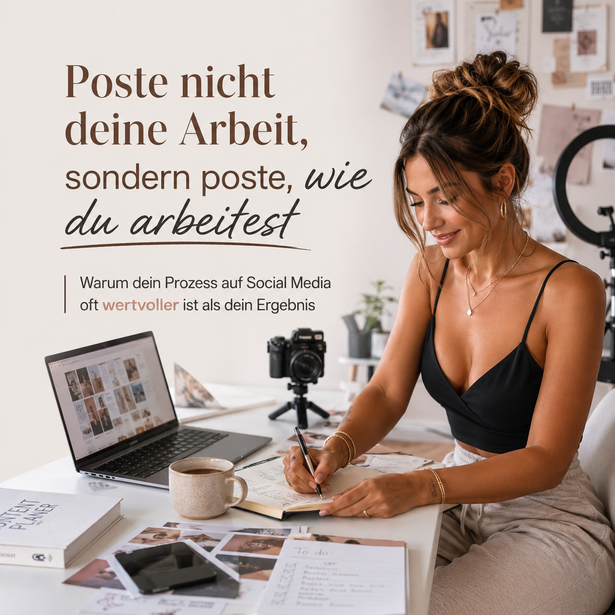Du betrachtest gerade Poste nicht deine Arbeit, sondern poste, wie du arbeitest: Warum dein Prozess auf Social Media oft wertvoller ist als dein Ergebnis