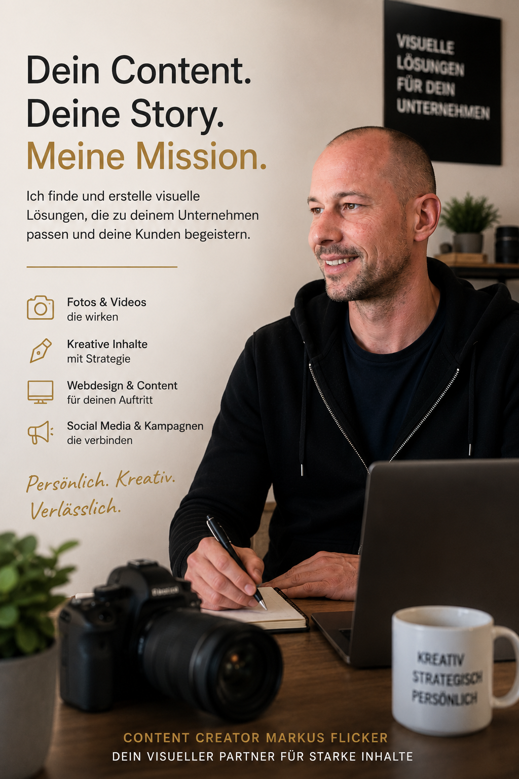 Werbeagentur Graz und Umgebung: Content Creator Markus Flicker findet und erstellt visuelle Lösungen für dein Unternehmen