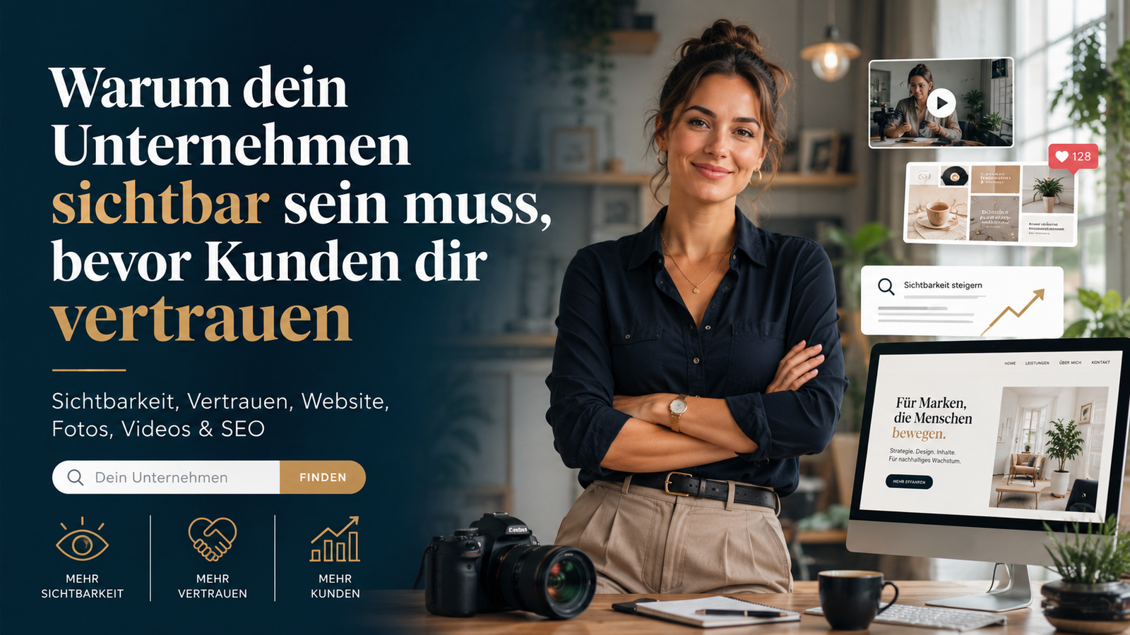 Mehr über den Artikel erfahren Warum dein Unternehmen sichtbar sein muss, bevor Kunden dir vertrauen