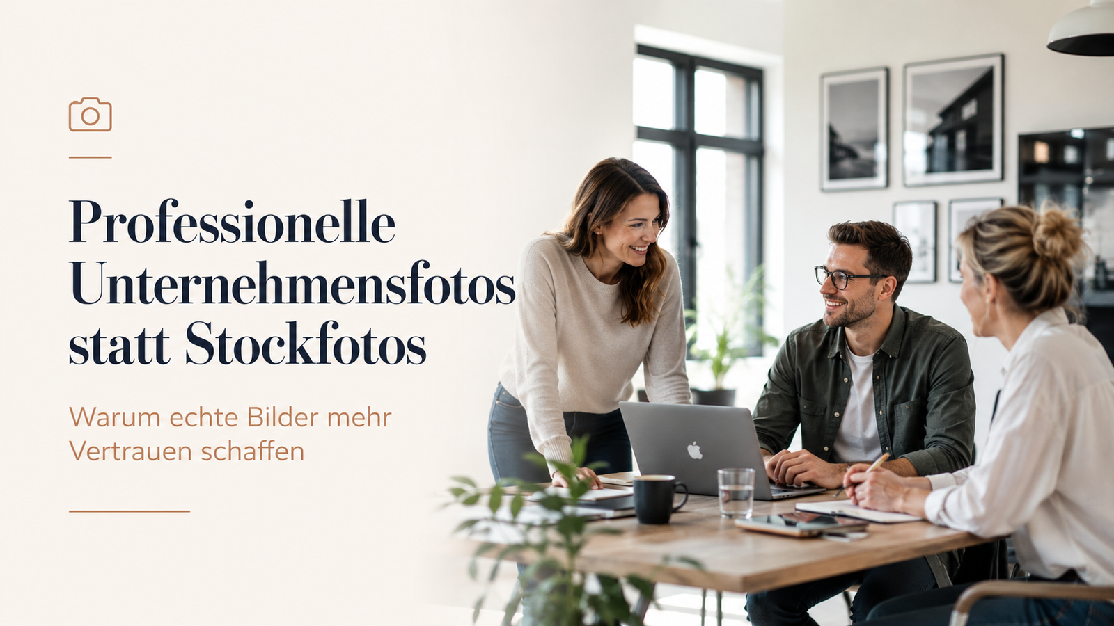 Mehr über den Artikel erfahren Professionelle Unternehmensfotos statt Stockfotos: Warum echte Bilder mehr Vertrauen schaffen