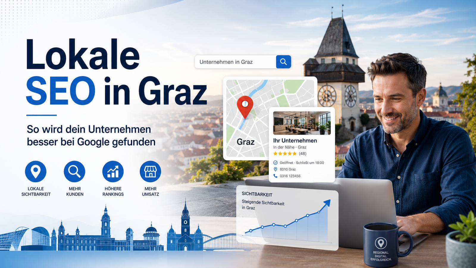 Du betrachtest gerade Lokale SEO in Graz: So wird dein Unternehmen besser bei Google gefunden