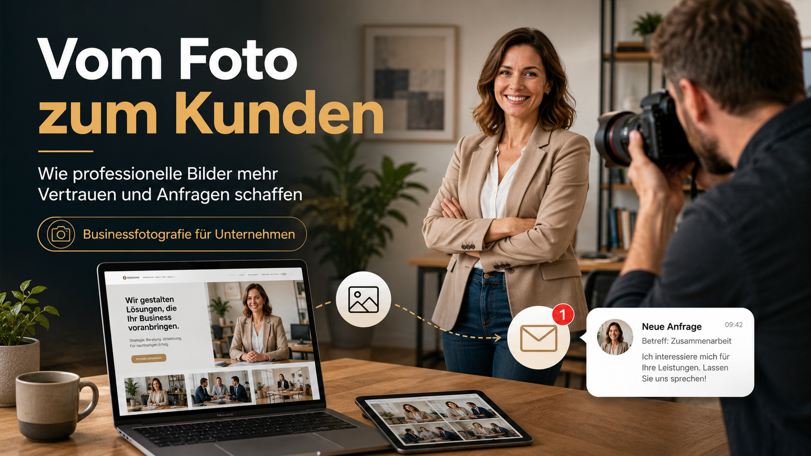 Mehr über den Artikel erfahren Vom Foto zum Kunden: Wie professionelle Bilder mehr Vertrauen und Anfragen schaffen