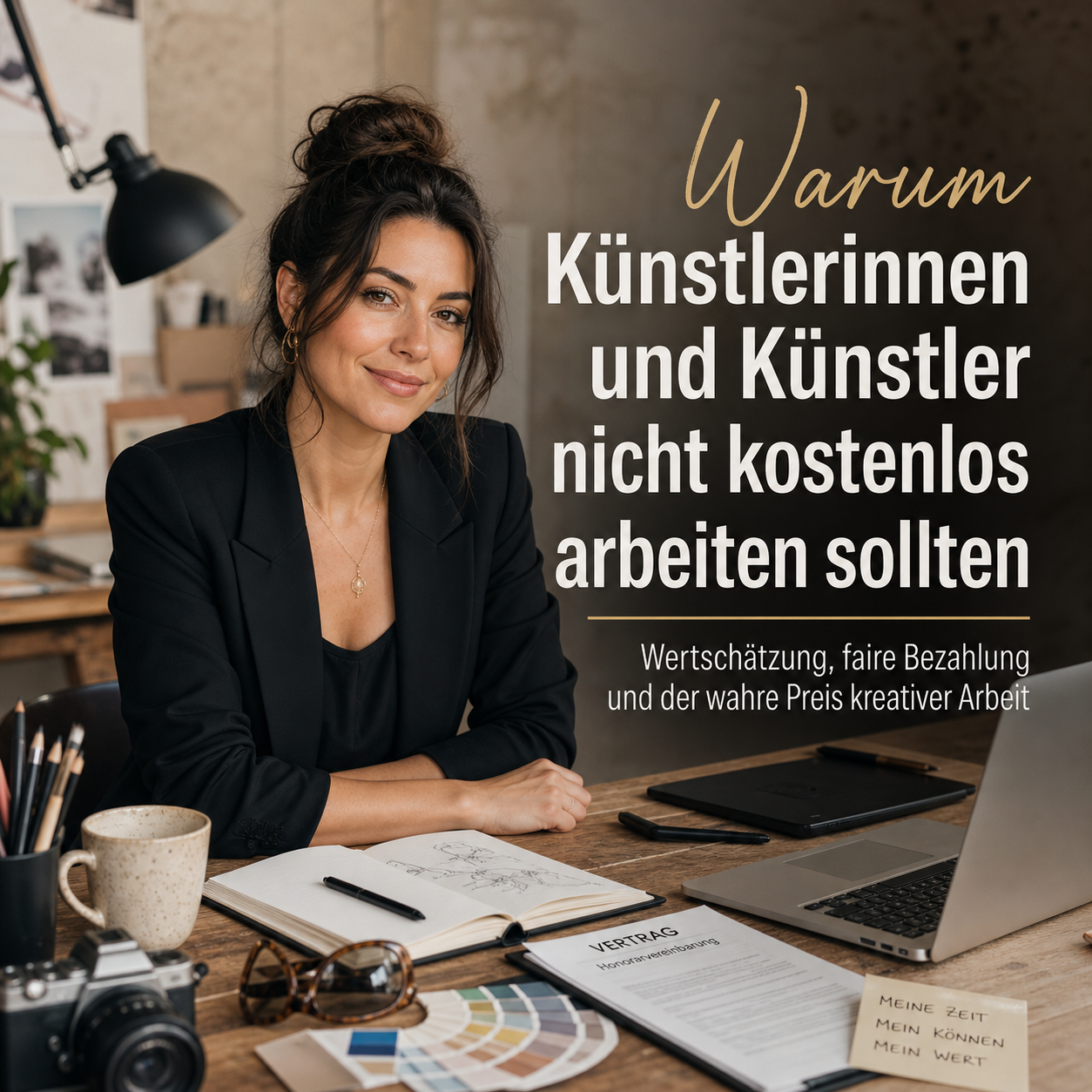Du betrachtest gerade Warum Künstlerinnen und Künstler nicht kostenlos arbeiten sollten: Wertschätzung, faire Bezahlung und der wahre Preis kreativer Arbeit