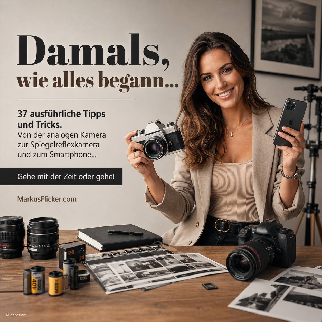 Mehr über den Artikel erfahren Damals, wie alles begann… 37 ausführliche Tipps und Tricks. Von der analogen Kamera zur Spiegelreflexkamera und zum Smartphone… Gehe mit der Zeit oder gehe!