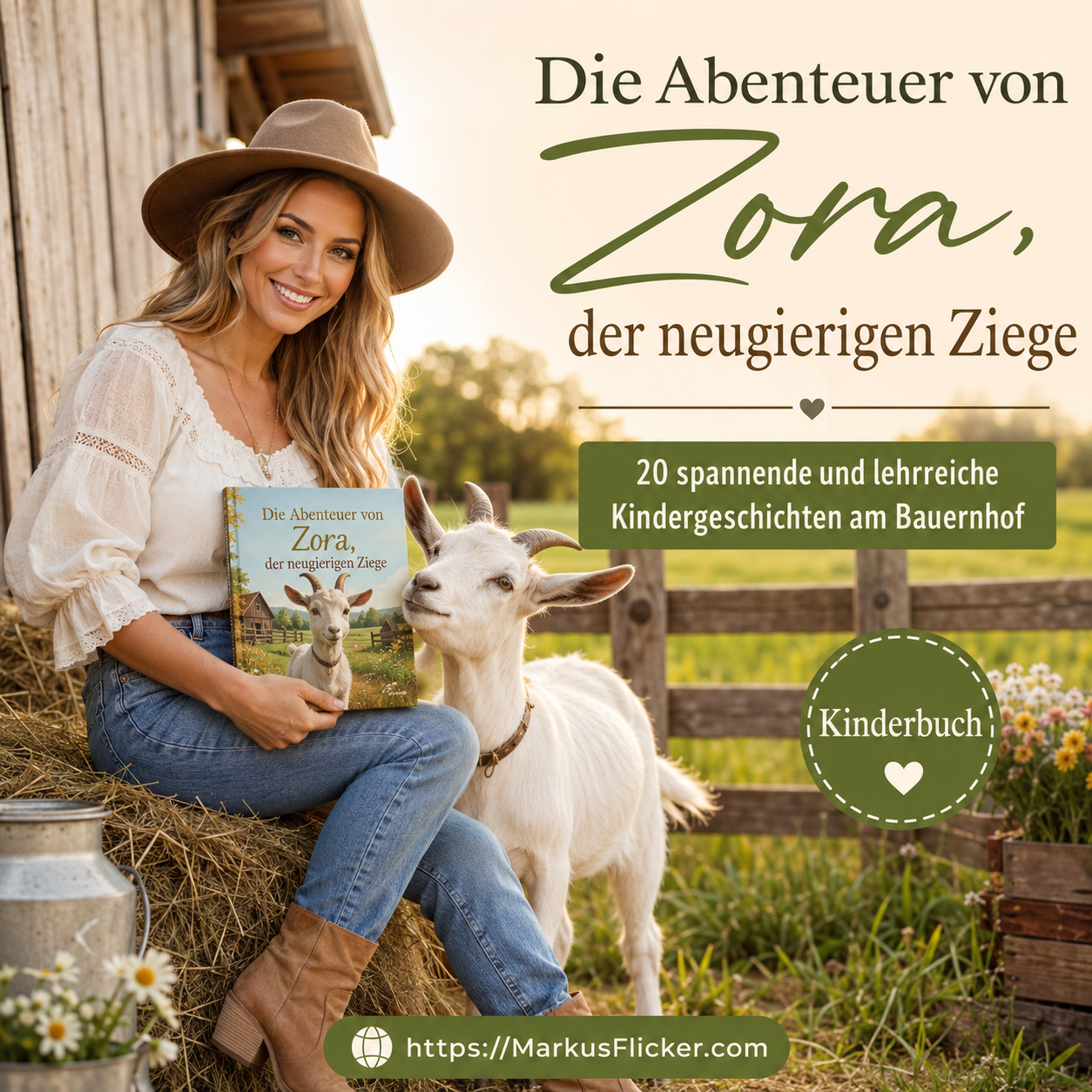 Die Abenteuer von Zora, der neugierigen Ziege. 20 Spannende und lehrreiche Kindergeschichten am Bauernhof Kinderbuch