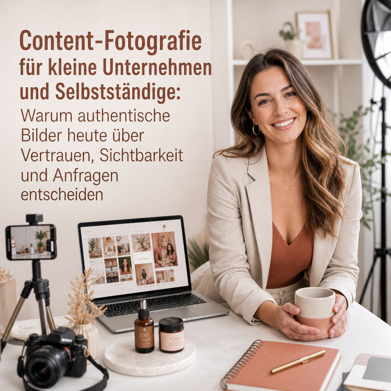 Du betrachtest gerade Content Fotografie für kleine Unternehmen und Selbstständige: Warum authentische Bilder heute über Vertrauen, Sichtbarkeit und Anfragen entscheiden