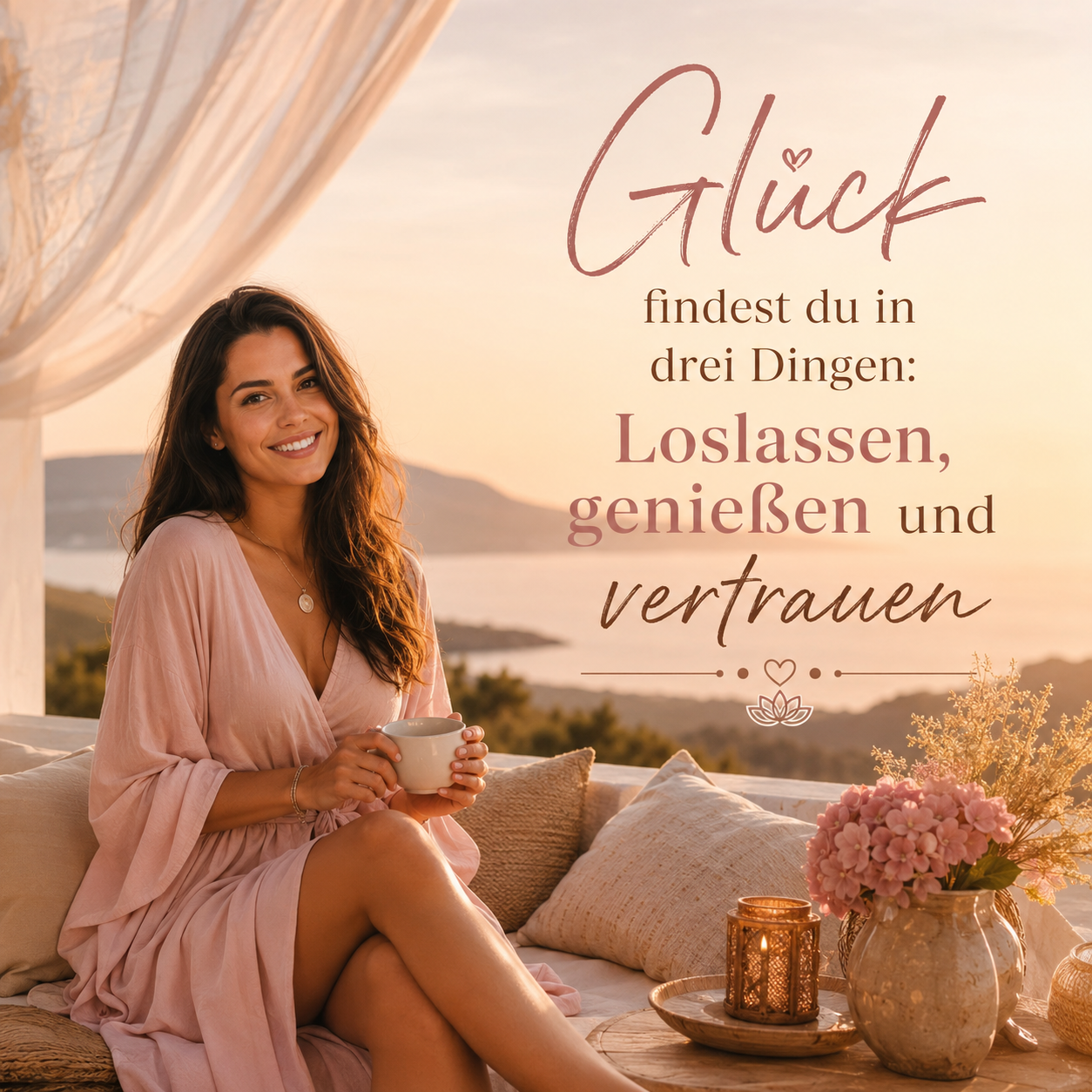 Mehr über den Artikel erfahren Glück findest du in drei Dingen: Loslassen, genießen und vertrauen