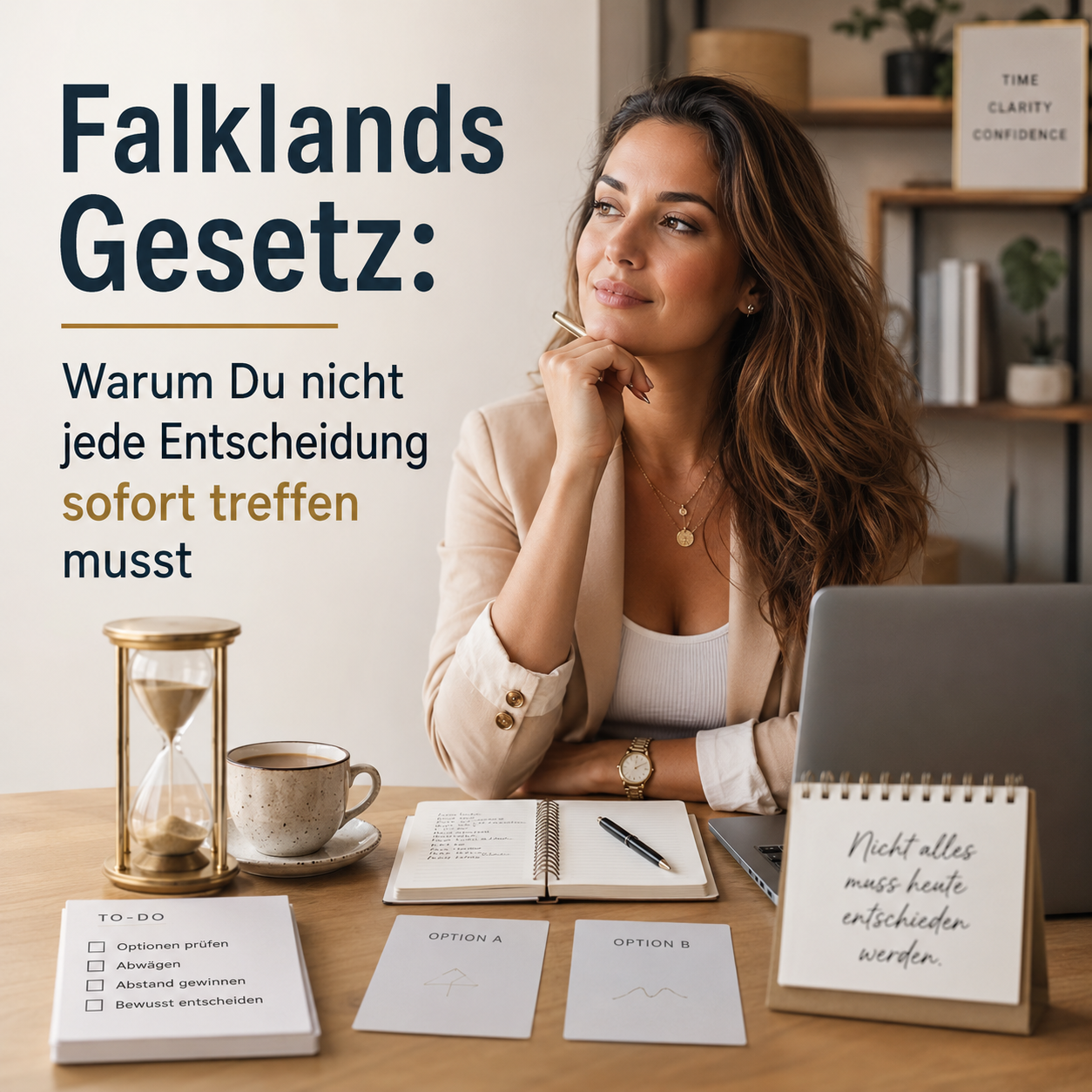 Mehr über den Artikel erfahren Falklands Gesetz: Warum Du nicht jede Entscheidung sofort treffen musst