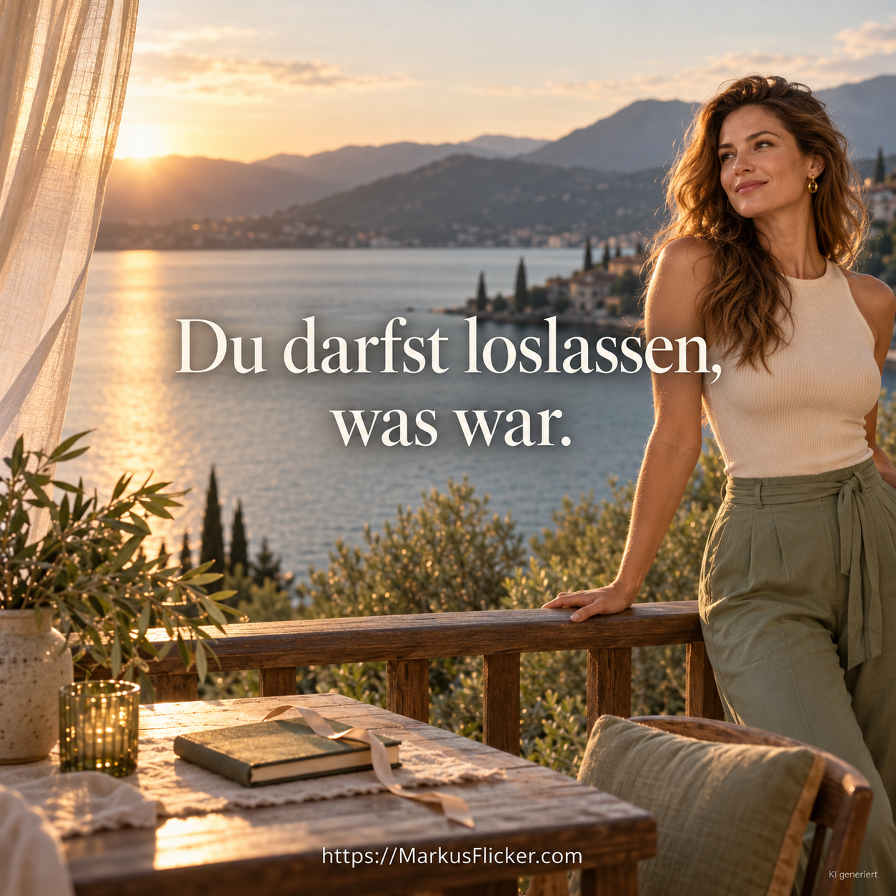 Glück findest du in drei Dingen: Loslassen, genießen und vertrauen