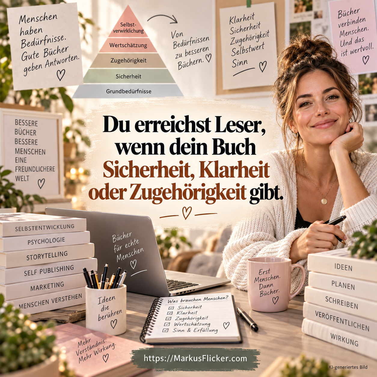 Die Maslowsche Bedürfnispyramide für dein Amazon-KDP-Buch. Wie du mit der richtigen Buchidee Leser erreichst, überzeugst und langfristig verkaufst. Die Maslowsche Bedürfnispyramide für dein Amazon-KDP-Buch. Wie du mit der richtigen Buchidee Leser erreichst, überzeugst und langfristig verkaufst.