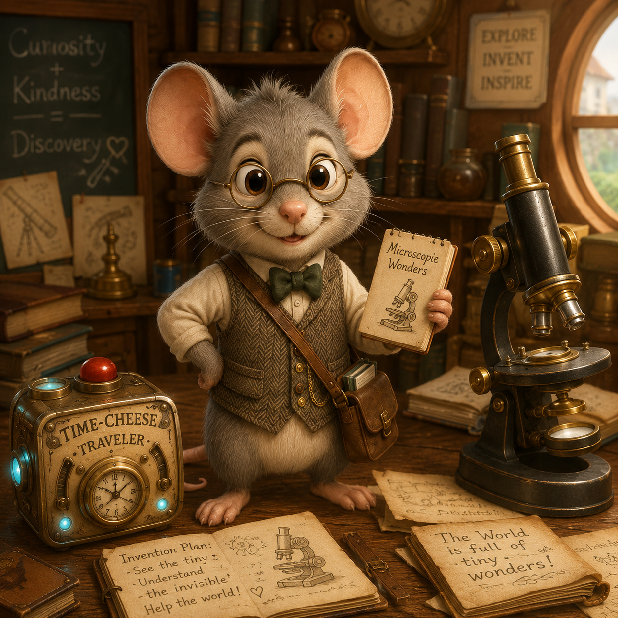 Mehr über den Artikel erfahren Professor Pieps und das Wunder unter der Linse. Eine Kindergeschichte über das Mikroskop